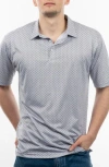Burnside Burn Golf Polo In Gray