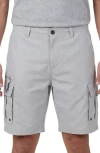 Burnside Cargo Shorts In Gray