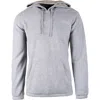 Burnside Comfy Polar Fleece Hoodie In Heather Grey
