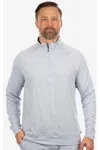 Burnside Dawn To Dusk Quarter-zip Pullover In Gray