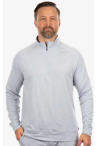 Burnside Dawn To Dusk Quarter-zip Pullover In Gray