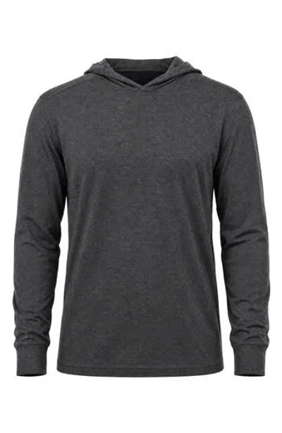 Burnside Drift Hoodie In Heather Charcoal