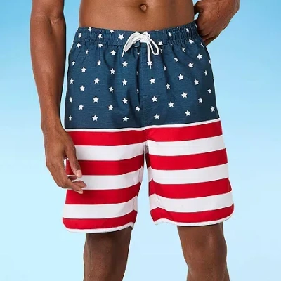 Burnside E-board Striped Swim Shorts In Multi