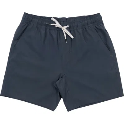 Burnside Elastic Waist Shorts With Liner In Blue