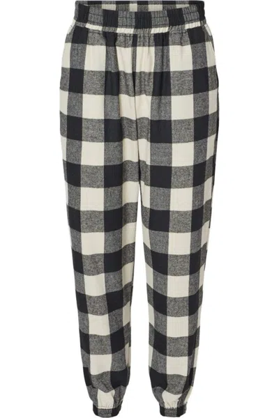 Burnside Flannel Jogger In Multi