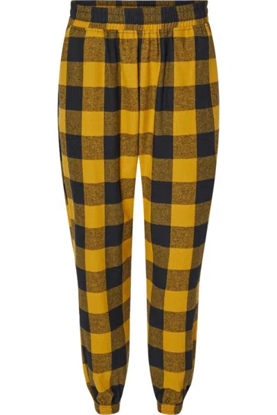 Burnside Flannel Jogger In Multi