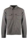 Burnside Fleece Shirt Jacket In Steel