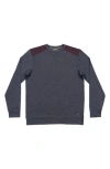 Burnside Heathered Long Sleeve T-shirt In Blue