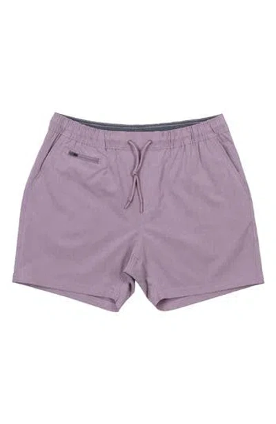 Burnside Hybrid Elastic Waist Shorts In Purple