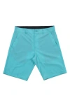 Burnside Hybrid Stretch Shorts In Aruba Blue