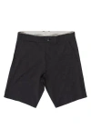 Burnside Hybrid Stretch Shorts In Black
