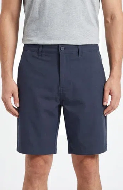 Burnside Hybrid Stretch Shorts In Blue