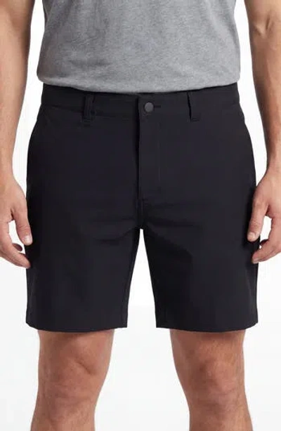 Burnside Hybrid Stretch Shorts In Black