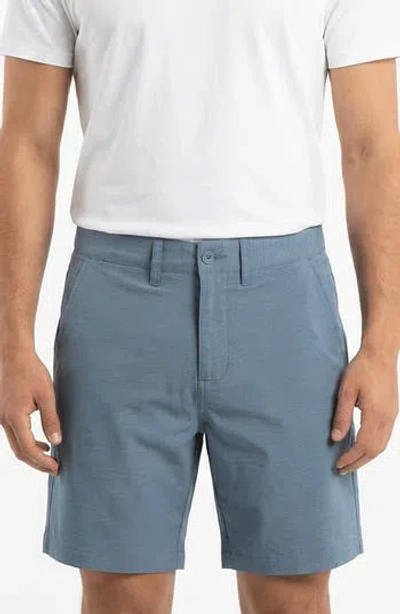 Burnside Hybrid Stretch Shorts In Blue