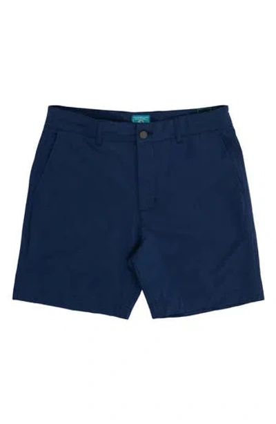 Burnside Hybrid Stretch Shorts In Blue