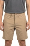 Burnside Hybrid Stretch Shorts In Brown