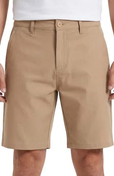 Burnside Hybrid Stretch Shorts In Brown