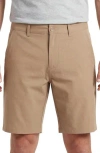 Burnside Hybrid Stretch Shorts In Brown