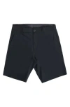 Burnside Hybrid Stretch Shorts In Charcoal