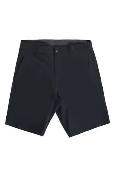 Burnside Hybrid Stretch Shorts In Charcoal