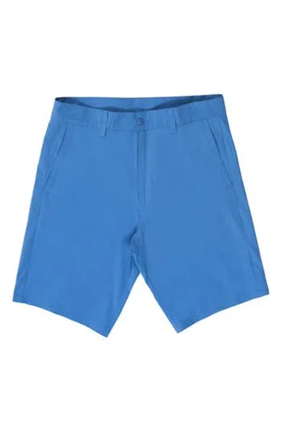 Burnside Hybrid Stretch Shorts In Dusty Blue