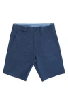 Burnside Hybrid Stretch Shorts In Indigo