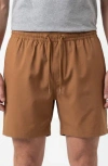 Burnside Hybrid Stretch Shorts In Neutral