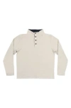 Burnside Jacquard Henley Sweatshirt In Neutral