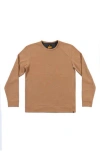 Burnside Knit Sweatshirt In Brown