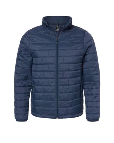 Burnside Men's Elemental Puffer Jacket In Navy In Blue