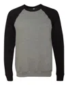 Burnside Men's Sponge Fleece Raglan Crewneck Sweatshirt In Multi