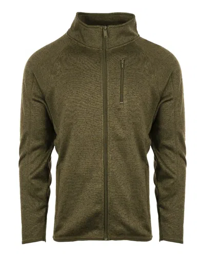 Burnside Men's Sponge Fleece Raglan Crewneck Sweatshirt In Green