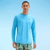 Burnside Mens Crew Neck Long Sleeve Quick Dry T-shirt In Blue