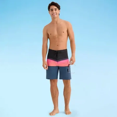 Burnside Mens Quick Dry Striped Board Shorts In Multi