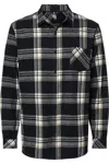 Burnside Open Pocket Long Sleeve Flannel Shirt In Multi