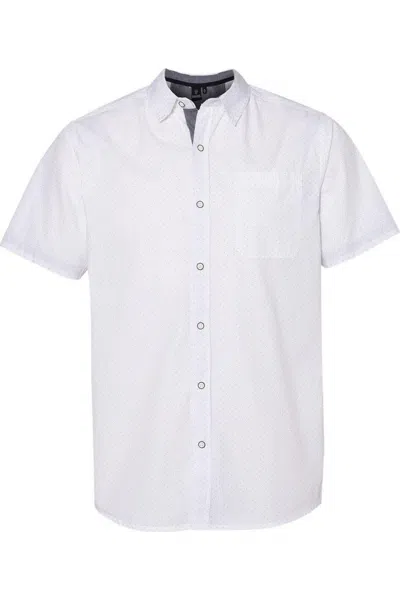 Burnside Peached Printed Poplin Short Sleeve Shirt In Multi