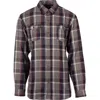 Burnside Perfect Plaid Flannel Work Shirt In Gray