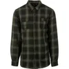 Burnside Perfect Plaid Flannel Work Shirt In Green