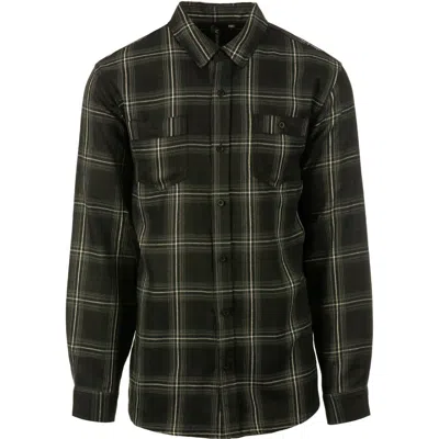 Burnside Perfect Plaid Flannel Work Shirt In Green