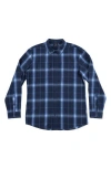 Burnside Plaid Flannel Button-up Shirt In Multi