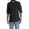 Burnside Plaid Flannel Shirt In Black