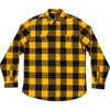 Burnside Plaid Flannel Shirt In Yellow
