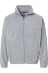 Burnside Polar Fleece Full-zip Jacket In Grey