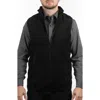Burnside Polar Fleece Vest In Black