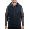 Burnside Polar Fleece Vest In Blue
