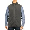 Burnside Polar Fleece Vest In Gray