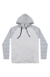 Burnside Raglan Sleeve Hoodie In Gray