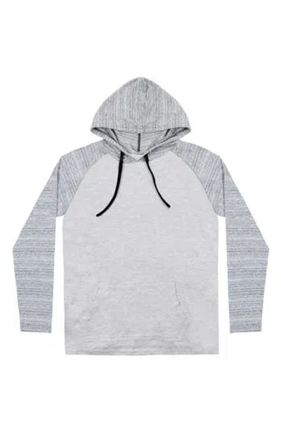 Burnside Raglan Sleeve Hoodie In Gray