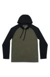 Burnside Raglan Sleeve Hoodie In Gray