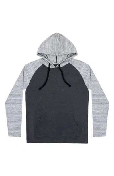 Burnside Raglan Sleeve Hoodie In Black